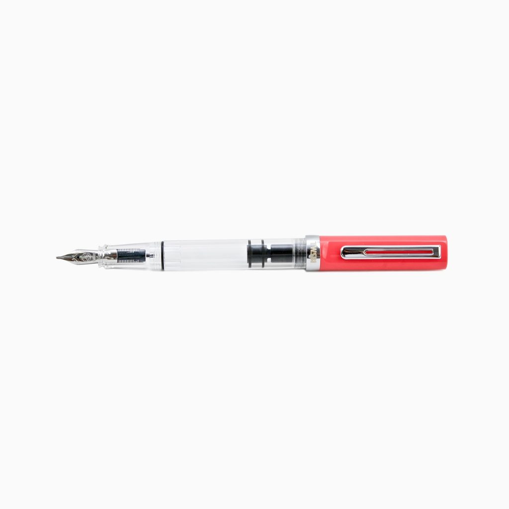 TWSBI ECO-T TRANSPARENT CORAL FOUNTAIN PEN