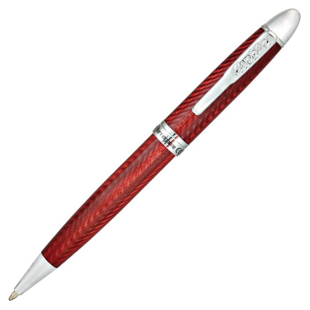 CONKLIN HERRINGBONE BURGUNDY BALLPOINT PEN