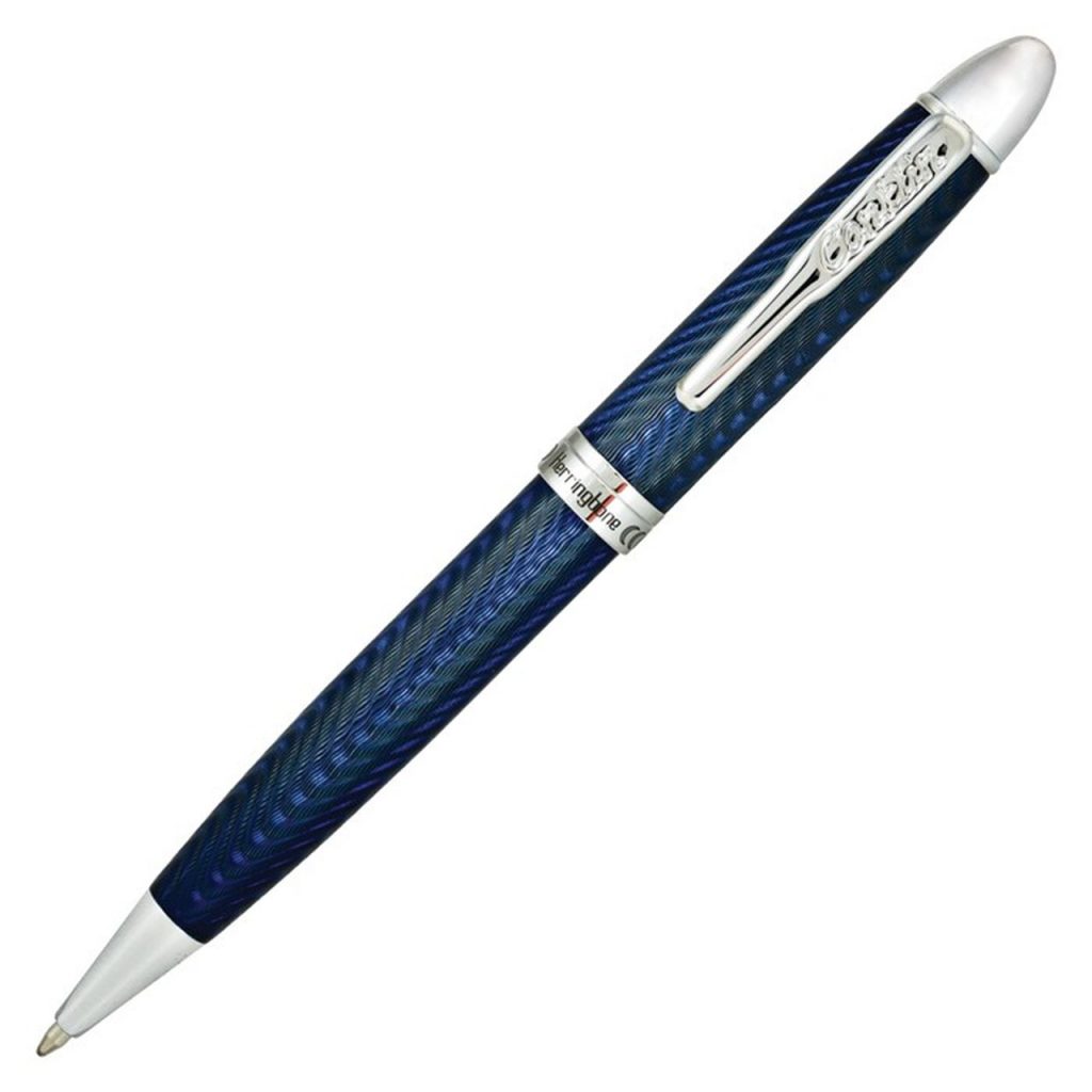 CONKLIN HERRINGBONE NAVY BLUE BALLPOINT PEN