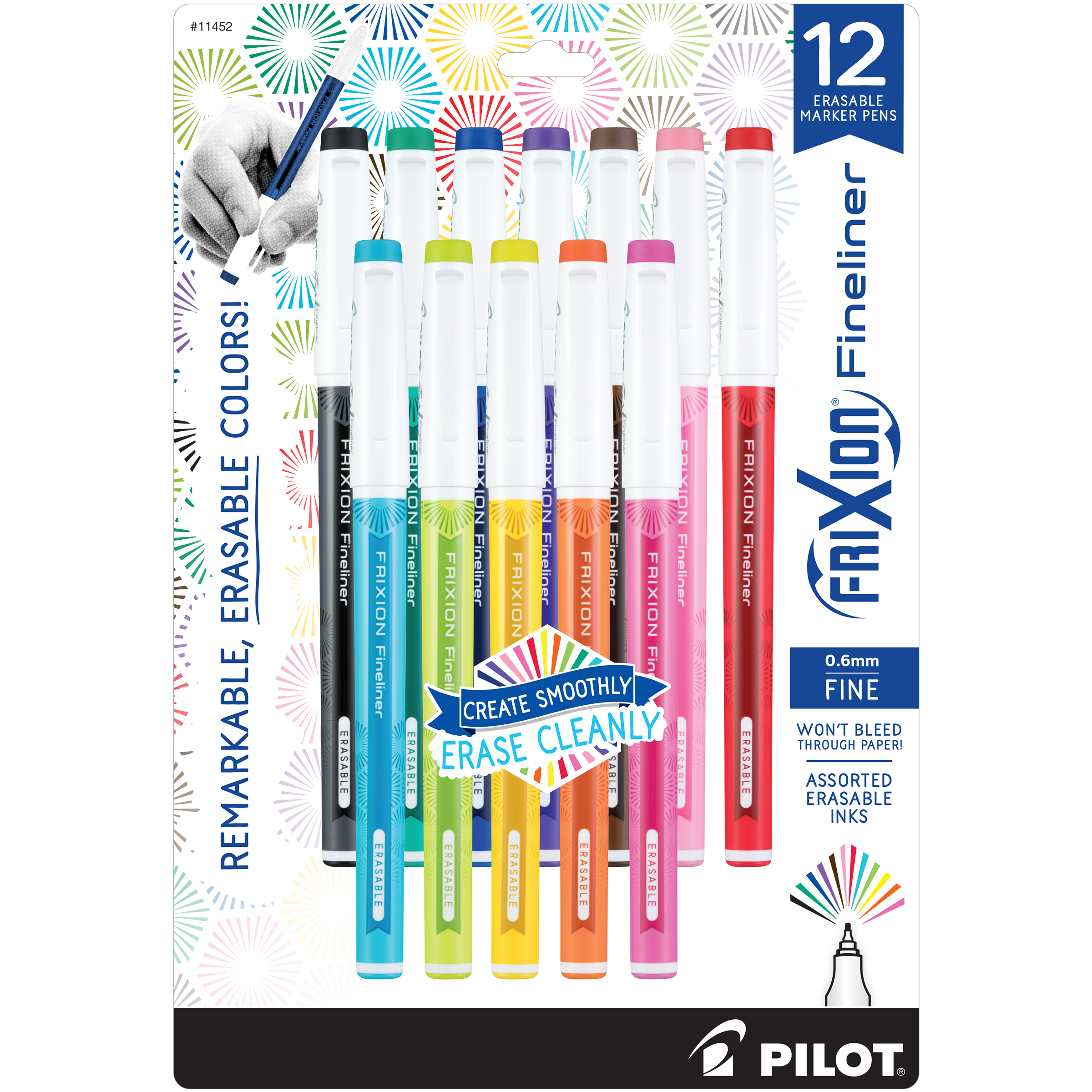 Coloured Fineliners 12 Pack