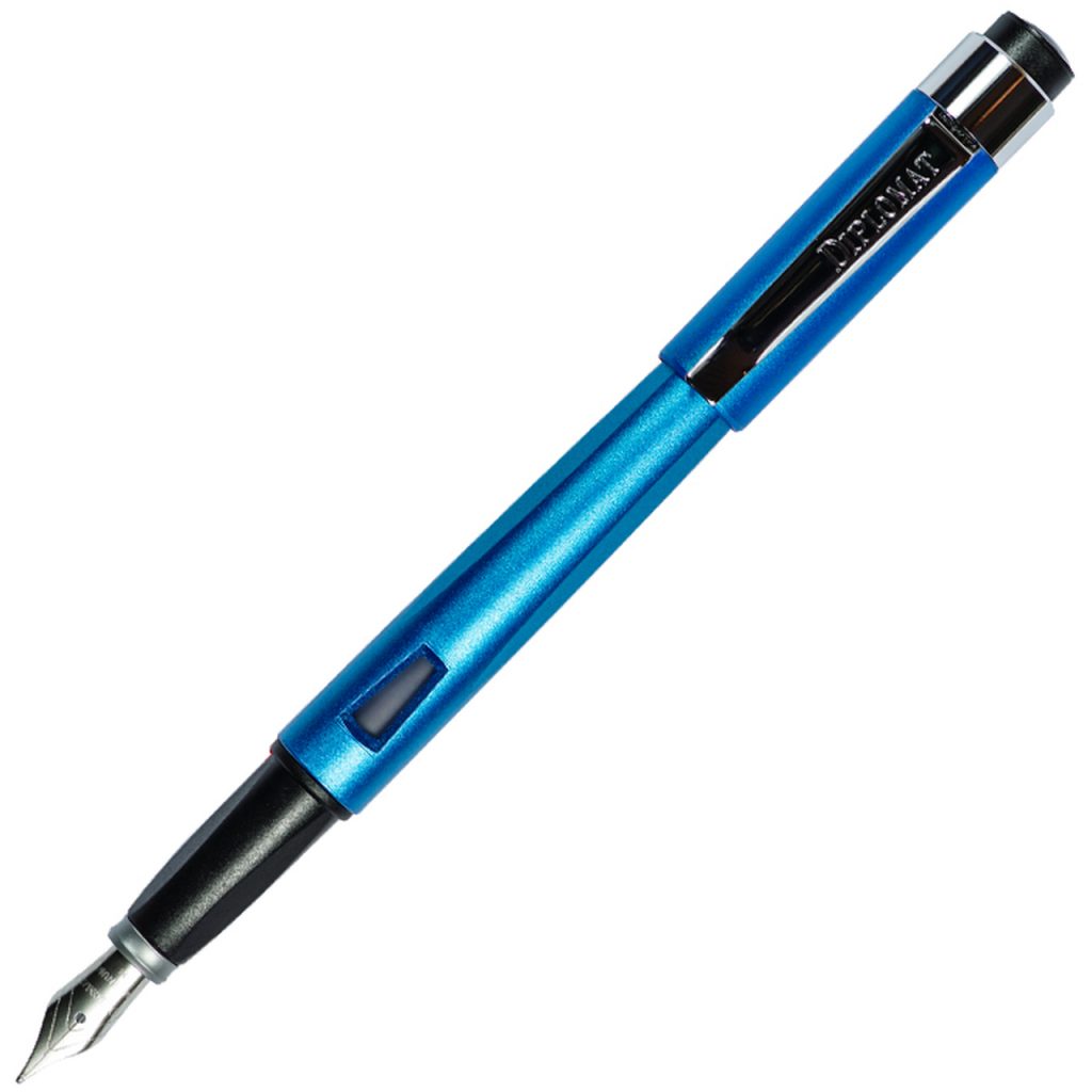 DIPLOMAT MAGNUM AEGEAN BLUE FOUNTAIN PEN