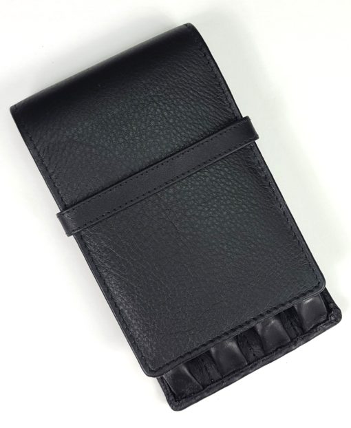 GIROLOGIO LEATHER 4 PEN CASE BLACK