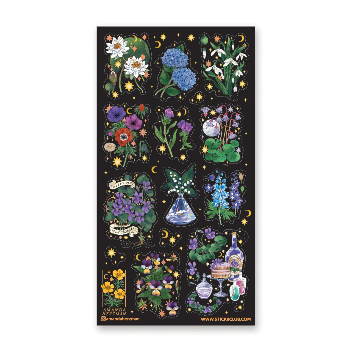 STICKII MAGICAL BLOOMS STICKER SHEET