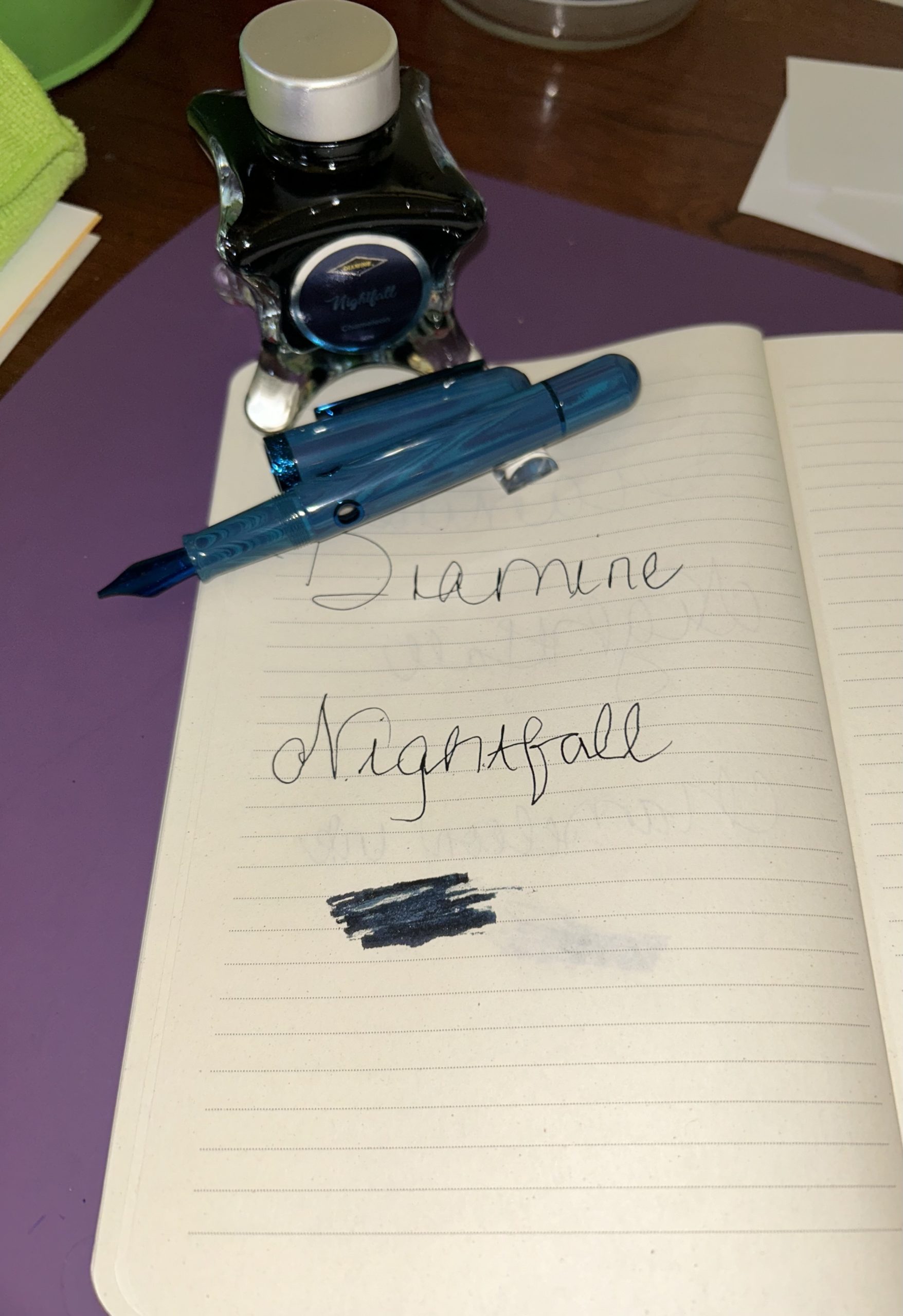 DIAMINE NIGHTFALL AND NAHVALUR NAUTILUS AND FLEXBOOK