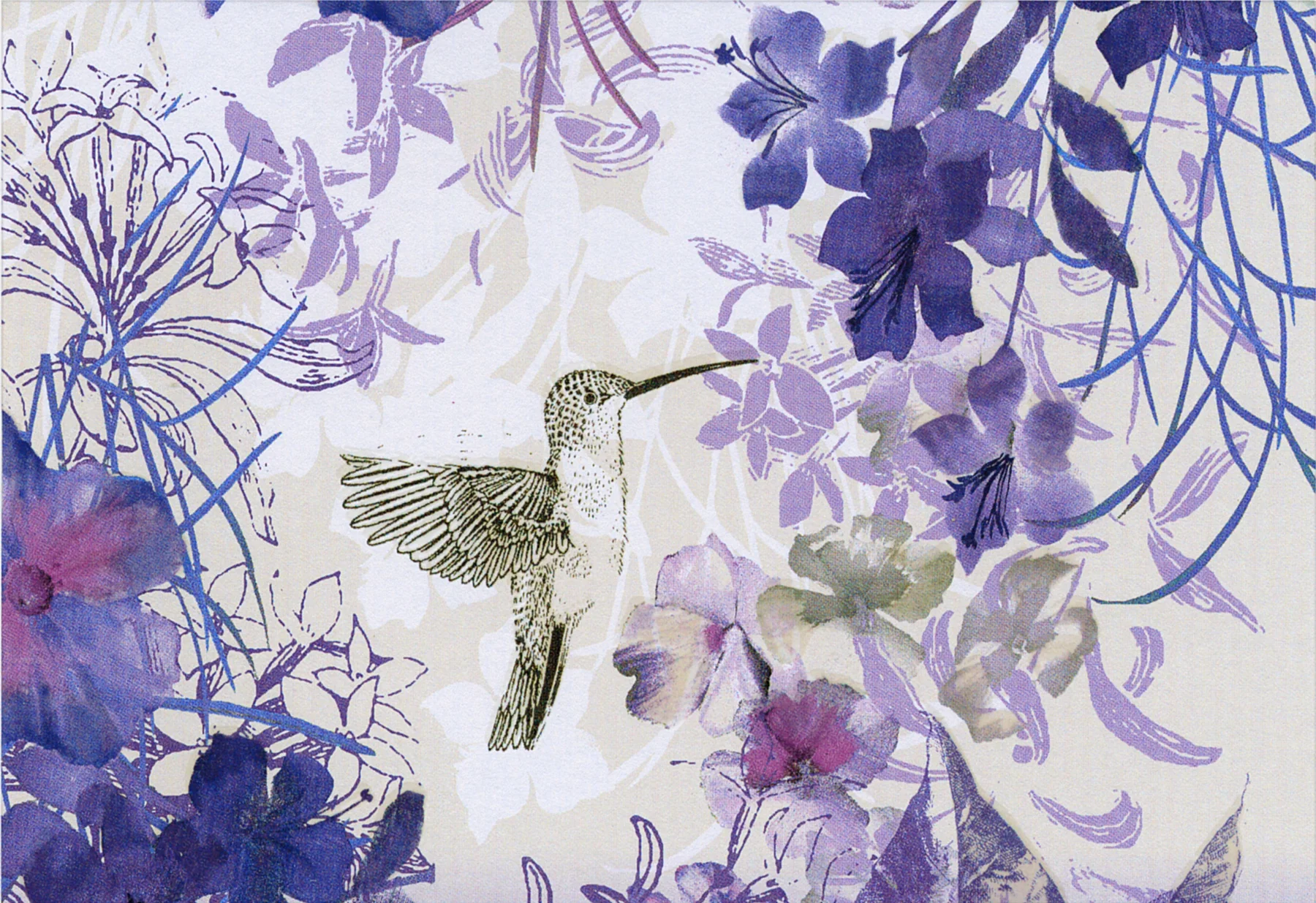 NOTE CARD SET HUMMINGBIRD