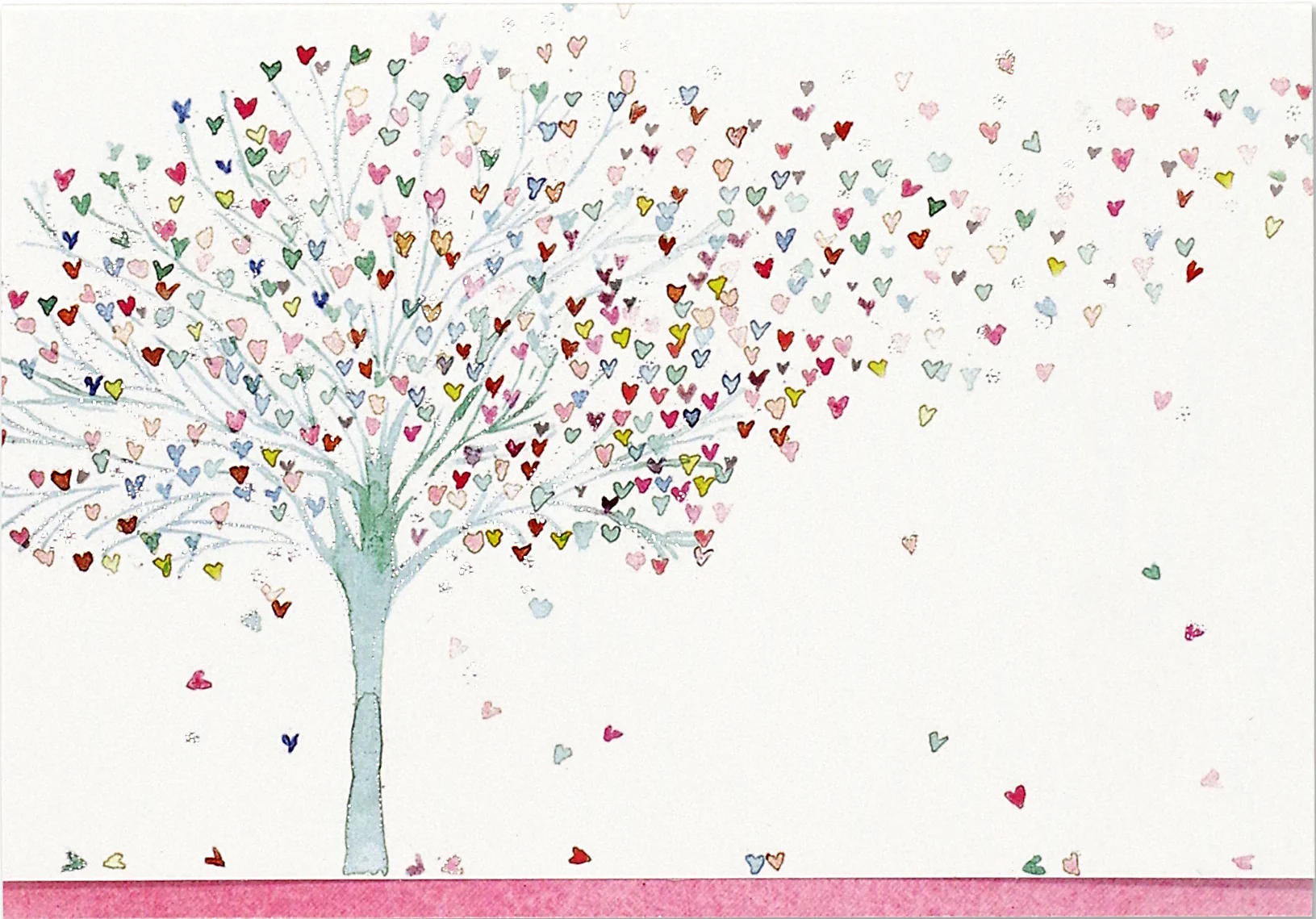 NOTE CARD SET TREE OF HEARTS