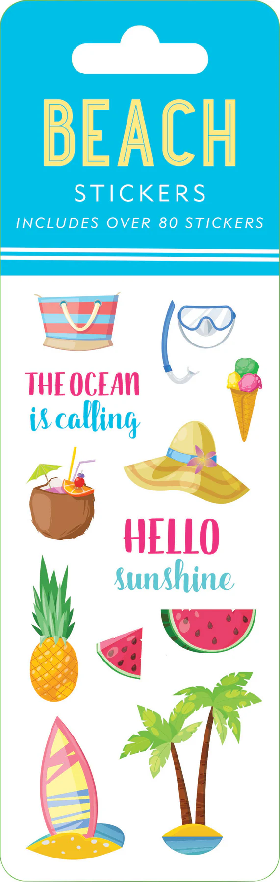 PETER PAUPER PRESS STICKER SET BEACH