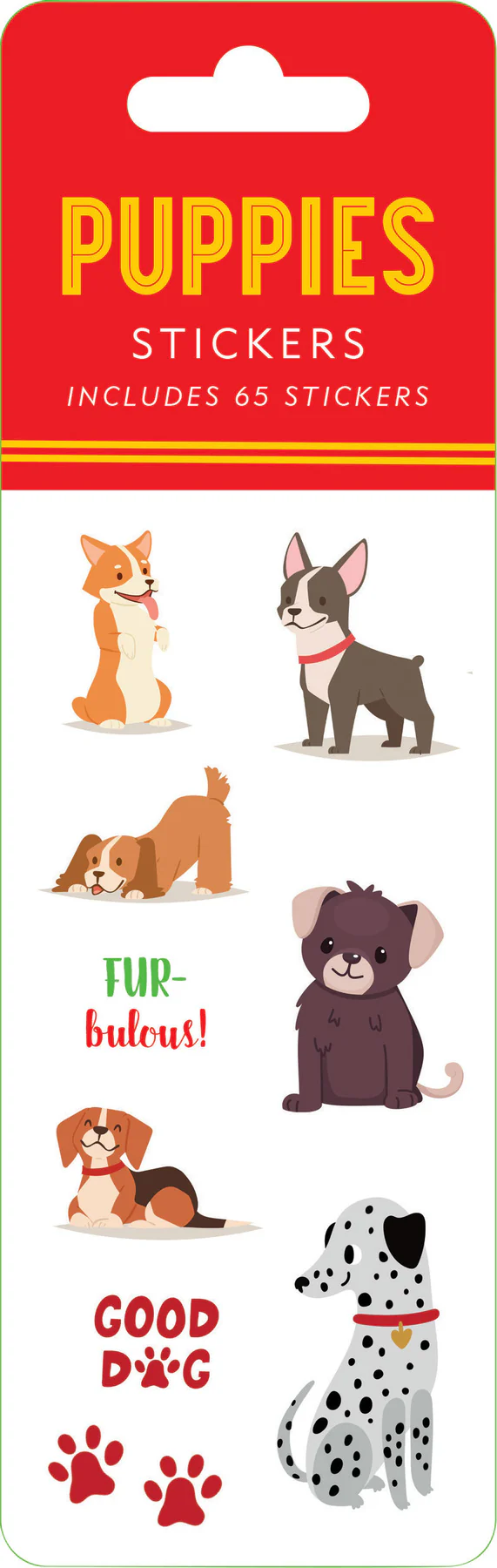 PETER PAUPER PRESS STICKER SET PUPPIES