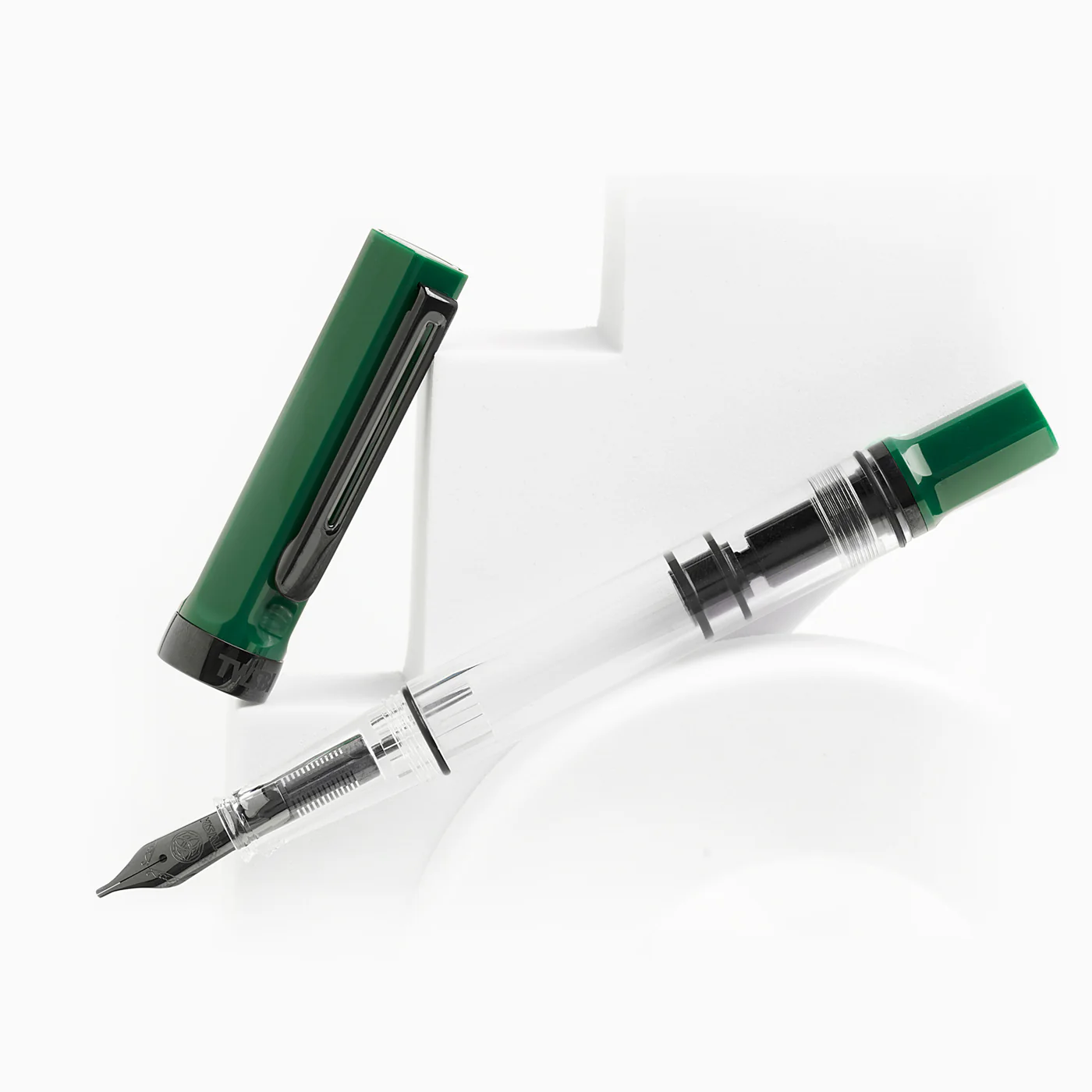 TWSBI ECO IRISH GREEN W/ONYX FOUNTAIN PEN