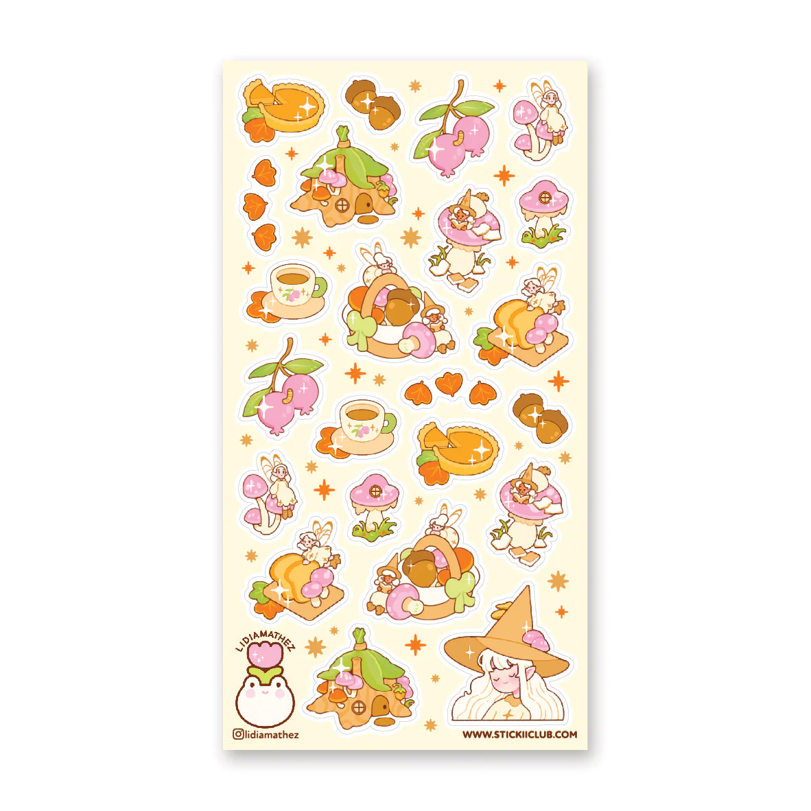 STICKII WOODSY WITCHES AND FAIRIES STICKER SHEET