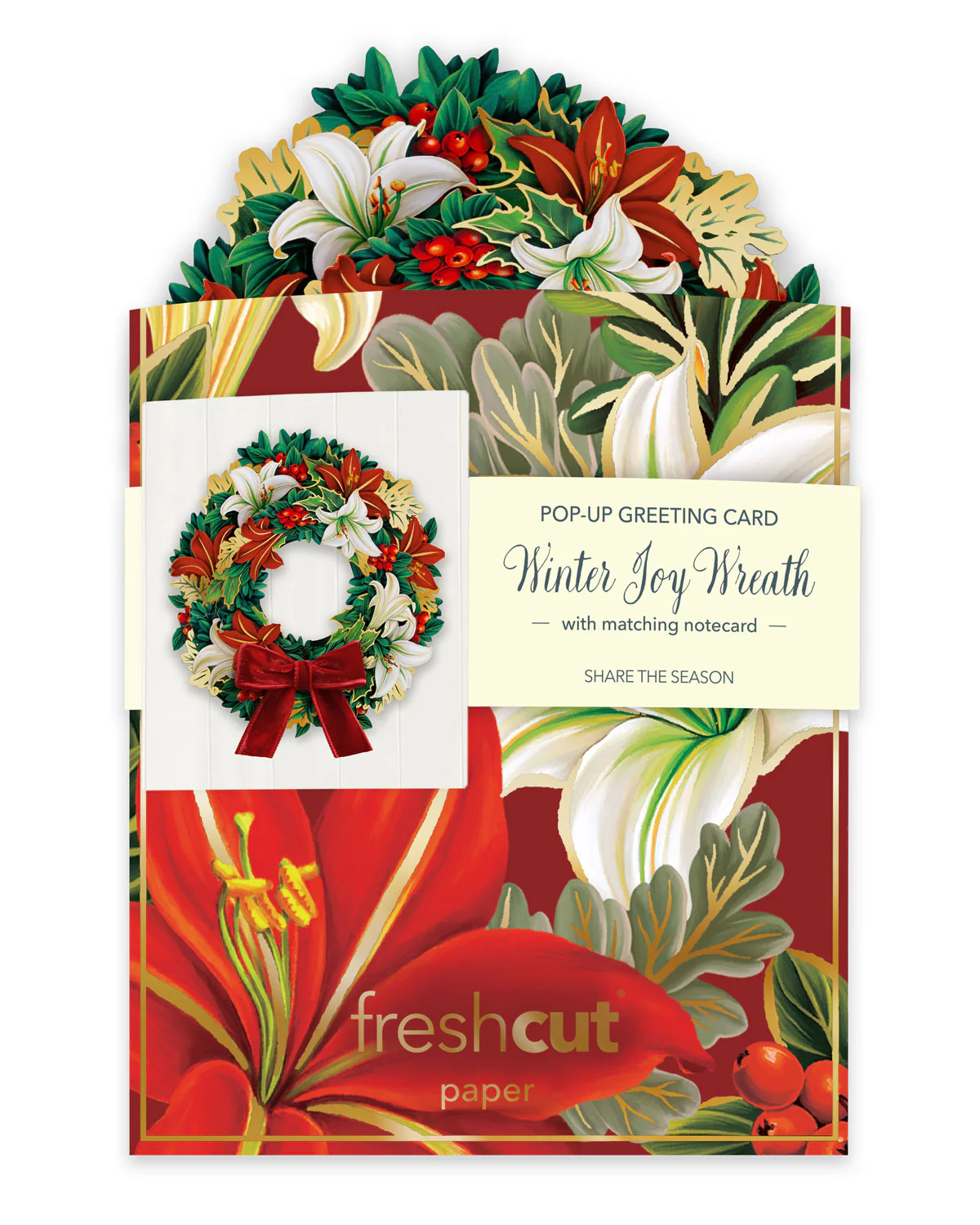 FRESHCUT PAPER MINI WINTER JOY WREATH