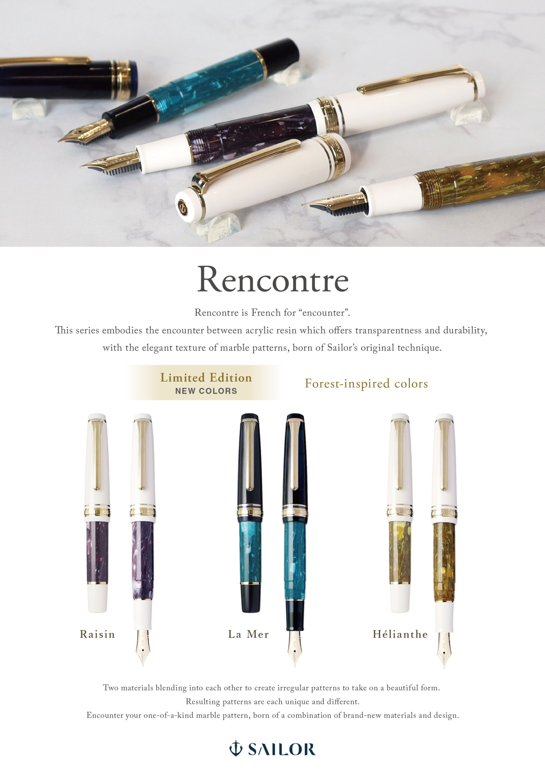 SAILOR PRO GEAR SLIM MINI RENCONTRE FOUNTAIN PEN