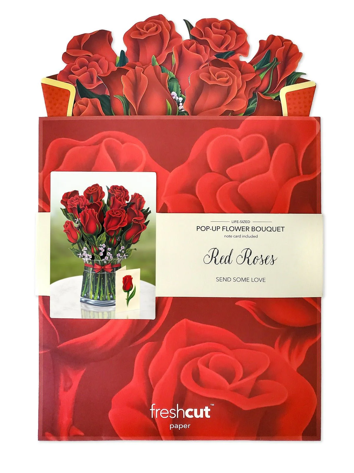 FRESHCUT PAPER RED ROSES